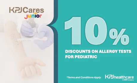 KPJ Cares Junior voucher: 10% discount on paediatric allergy tests