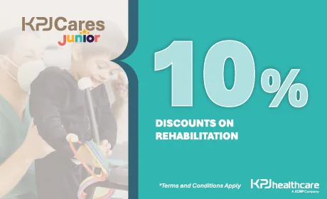 KPJ Cares Junior voucher: 10% discount on rehabilitation