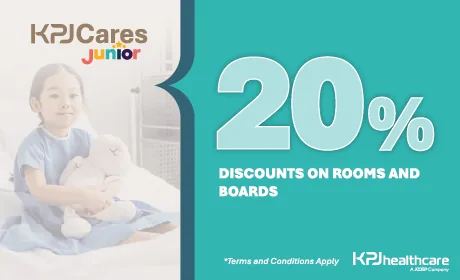 KPJ Cares Junior voucher: 20% discount on rooms and boards
